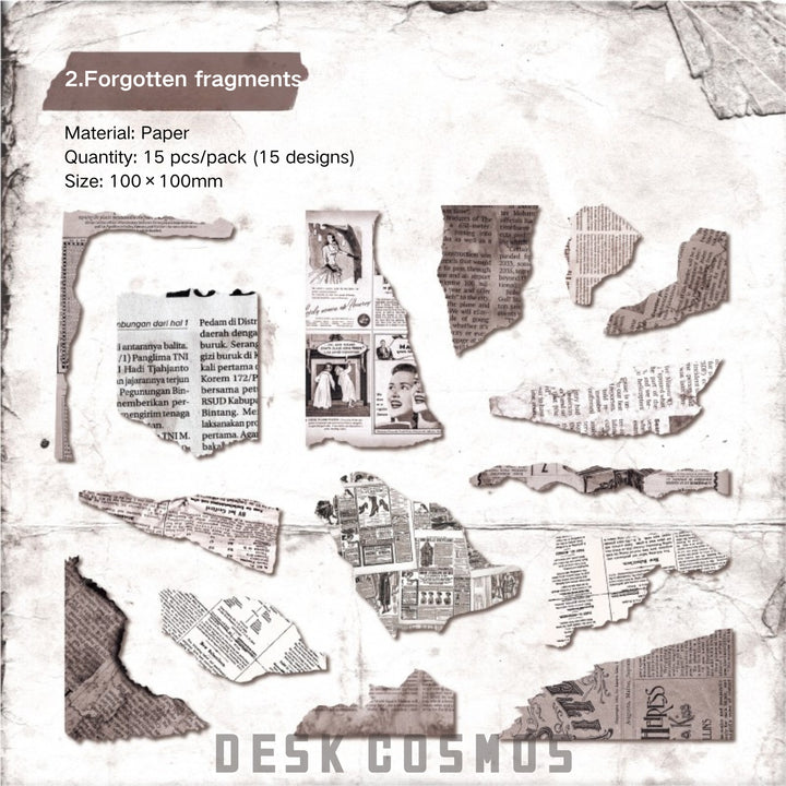 Vintage Quote Fragment Stickers - Desk Cosmos