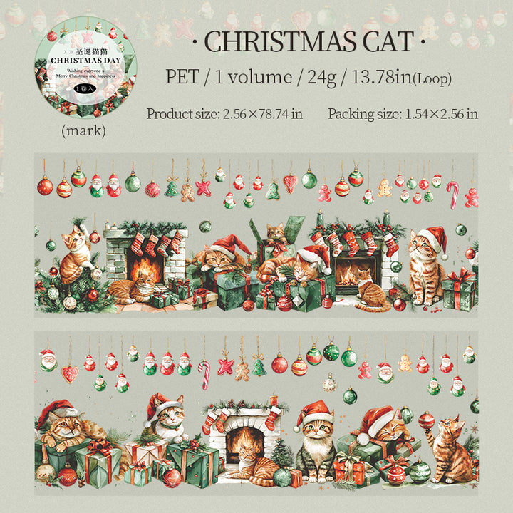 Christmas Day PET Tape Scenery Creation Suitable for Visual Diary