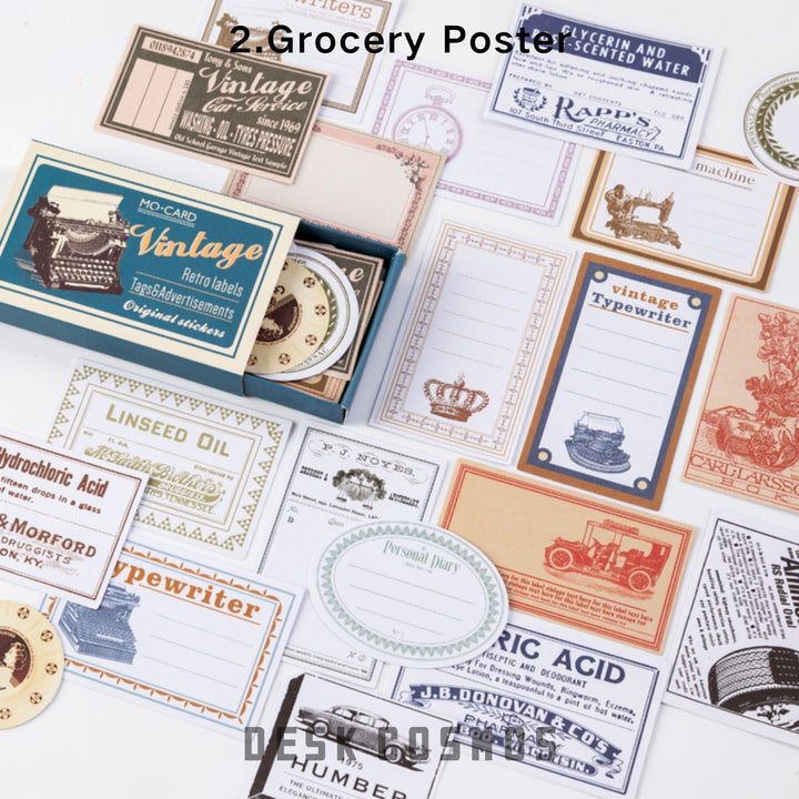 Matchbox Grocery Poster Stickers Retro Ephemera