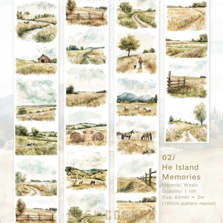Nature Washi All Over the Mountain Breeze Travel Journal Supply