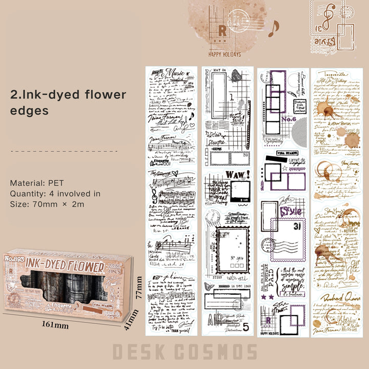 PET Tape Epistolary Past scrapbooking kit