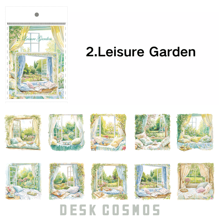 Window Landscape Series Natural Scenery PET Stickers Large Views for Scrapbooking
