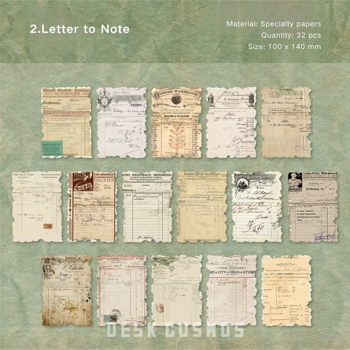 Paper memory series aesthetic writing background for journal lovers