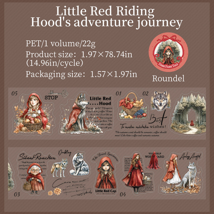 Dark Fairy Tale Fairy Tale Tape for DIY Paper Art
