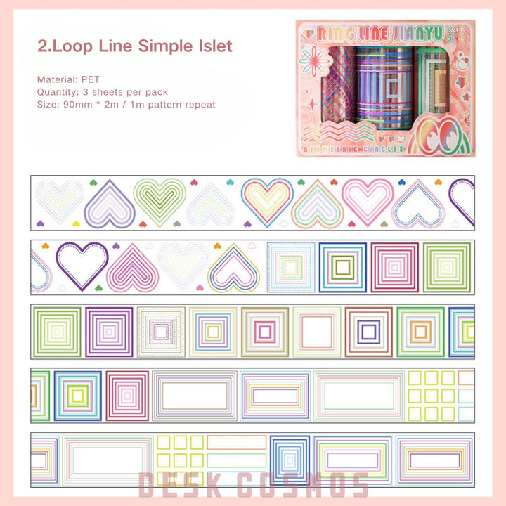 Geometric Circle Language Tape Set Basics Collection
