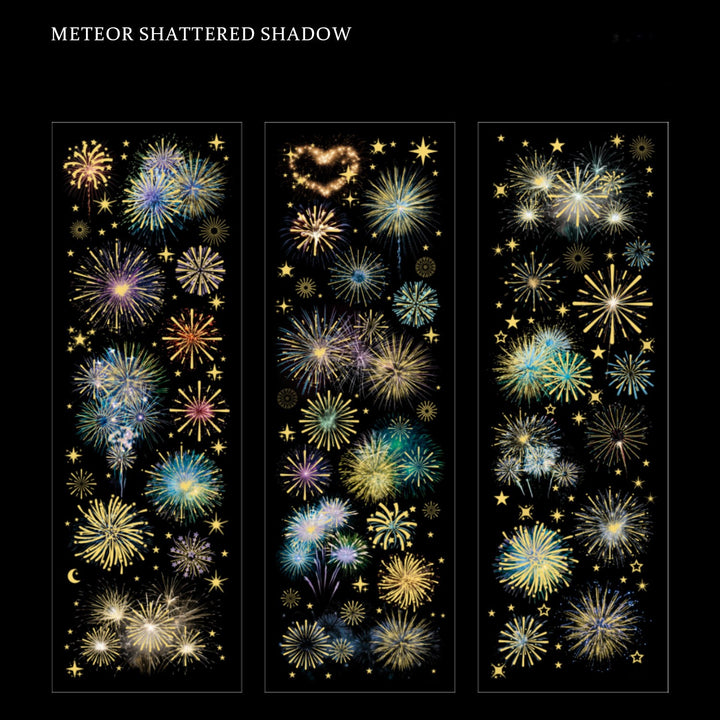 Brilliant as Day METEOR SHATTERED SHADOW Festival Fireworks Scrapbook Stickers
