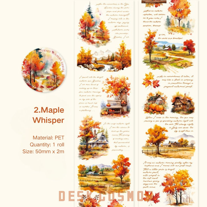 The Scenery of the Journey Maple Whisper Autumn Leaves Scenery Tape