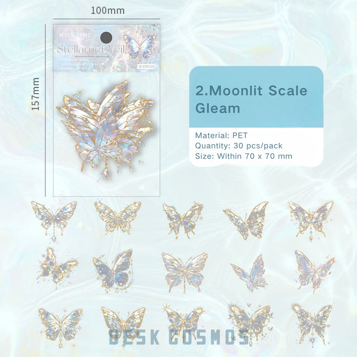 Butterfly Stickers Star Butterfly Series Romantic Decoration