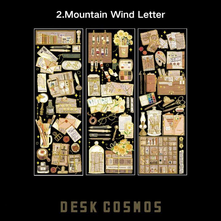 Mountain Moon Mountain Breeze Letters Retro PET Stickers Romantic Vintage