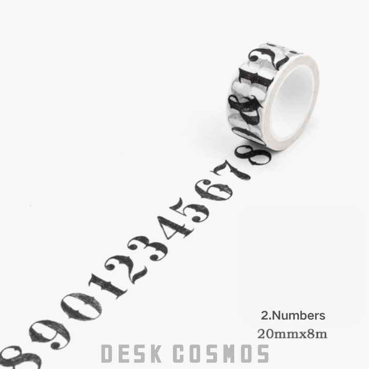 Vintage Washi Tape – Letters, Newspaper, Map, Tickets - Desk Cosmos