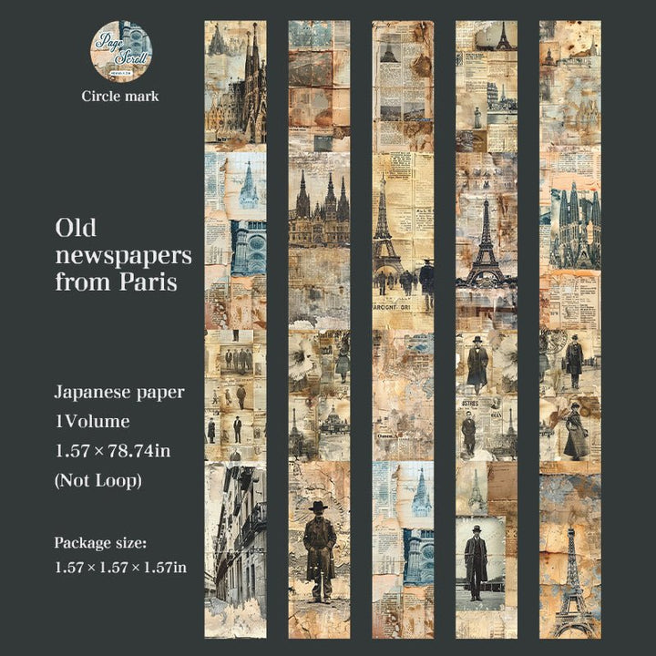 Vintage Washi Tape – Characters, Sheet Music, Manuscripts, Roses - Desk Cosmos