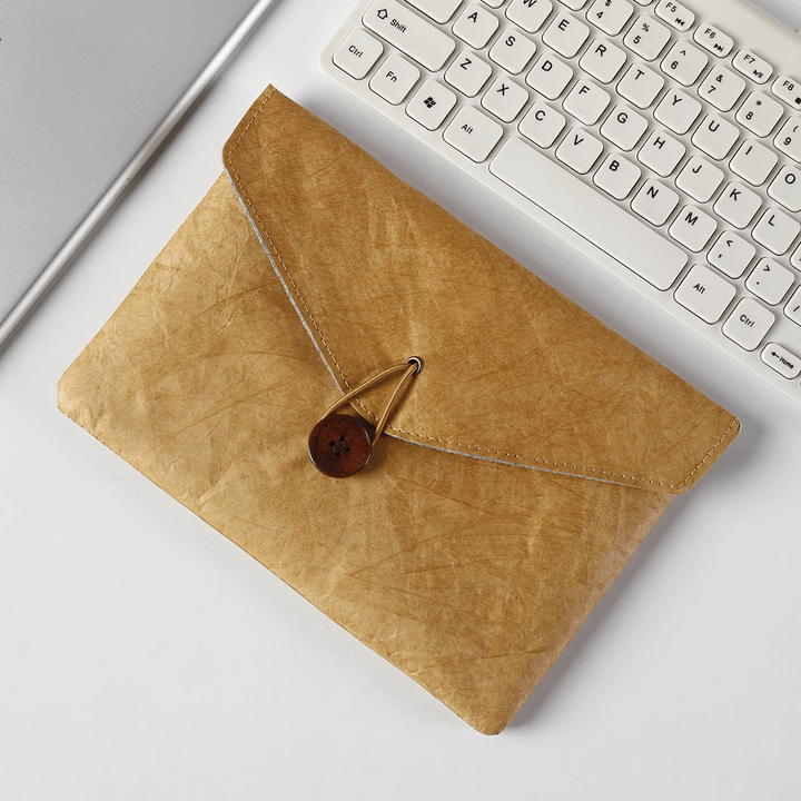 Storage Bags for Stickers Paper Orange Brown Waterproof