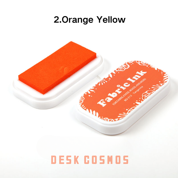 Colorful World Orange Yellow Ink Pad Vibrant Stamp Ink
