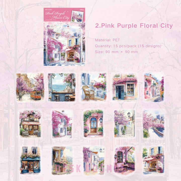Street Walk Series Sticker pack for walking journal