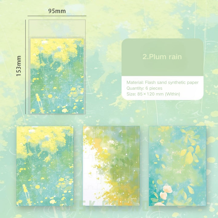Journal Background Paper Healing Series Watercolor Collage Base Papers