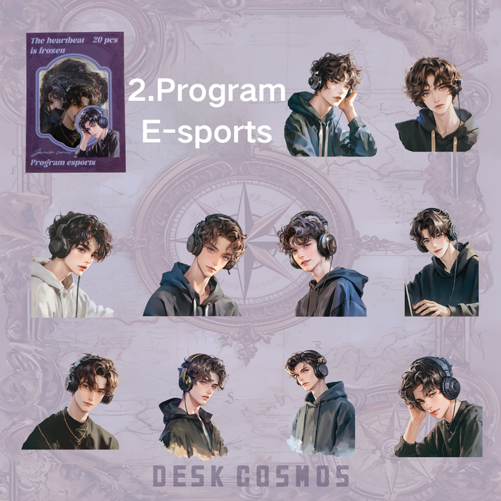 Program E-sports Theme Stickers