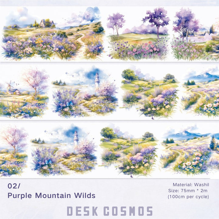 Forest Washi Tape Wild Mountain Forest Nature Scrapbooking