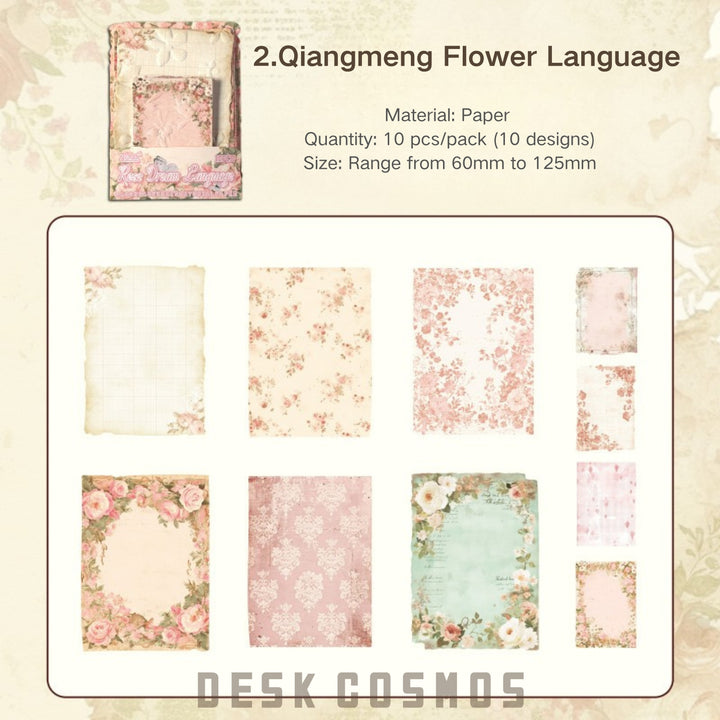Old Dreams Of The Past Botanical Design Paper For Decor Ideas
