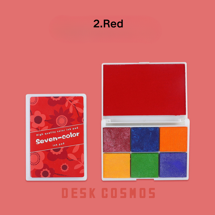 Colorful Series Red Ink Pad for Stamping