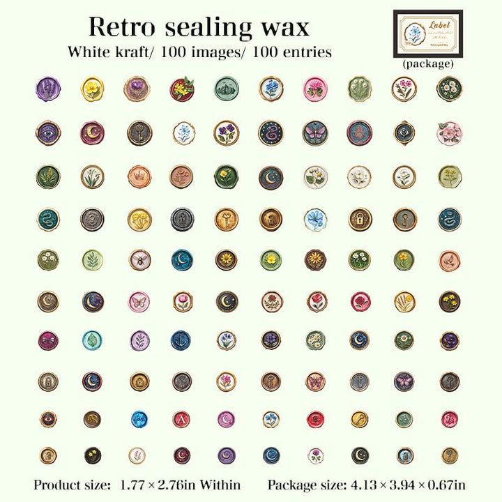 Vintage Little Black Box Label Stickers - Desk Cosmos