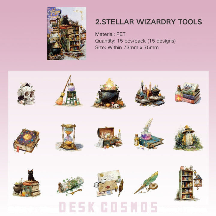 Magic Hidden Collection Series PET Stickers - Desk Cosmos