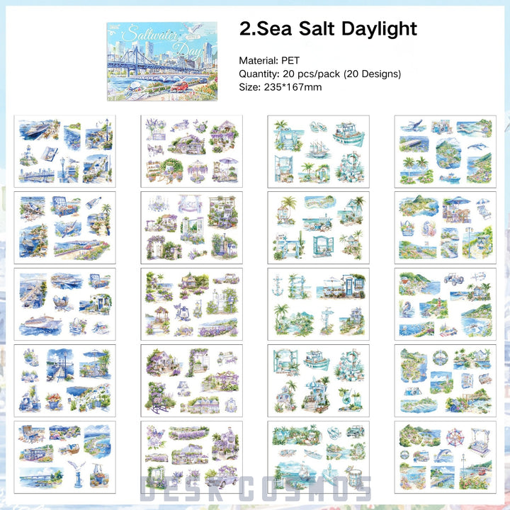 Four Seasons Scenery Journal PET Stickers - Desk Cosmos