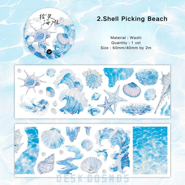 Endless Sea View Washi Tape Calm Sea Vibes