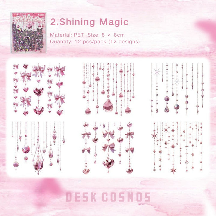 Starlight Curtain Shining Magic PET sticker shiny fantasy theme