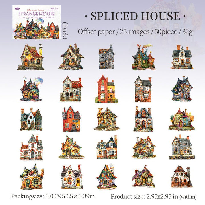 Strange House Oasis Scenery Creation Stickers