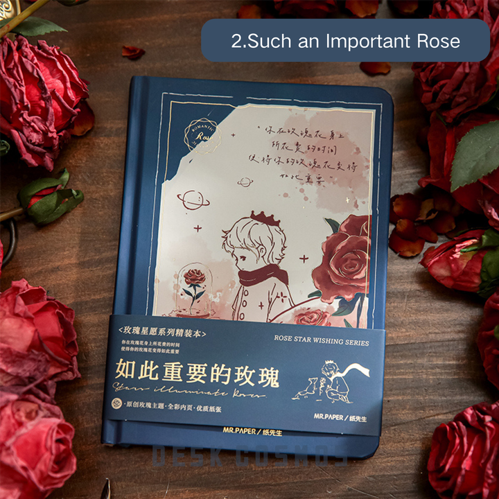 The "Such an Important Rose" style of the Romantic Rose Star Wish Series Journal