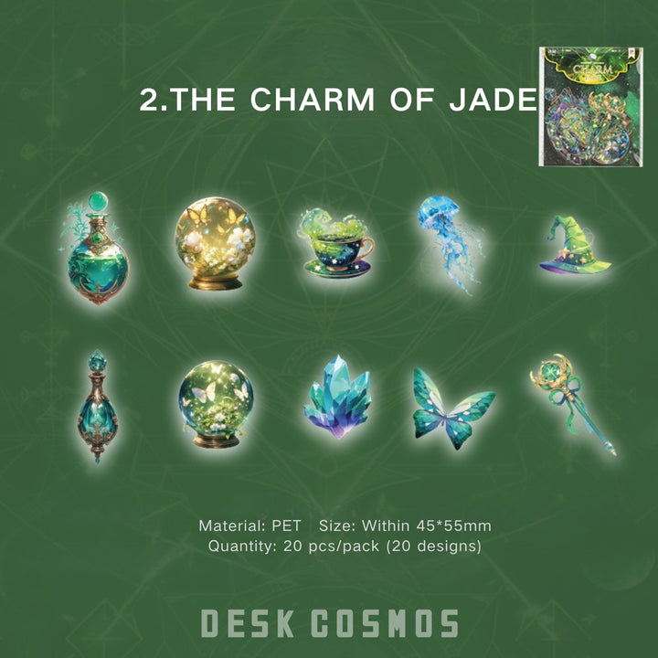 Jinxiu Glass THE CHARM OF JADE Elegant PET Magic Stickers
