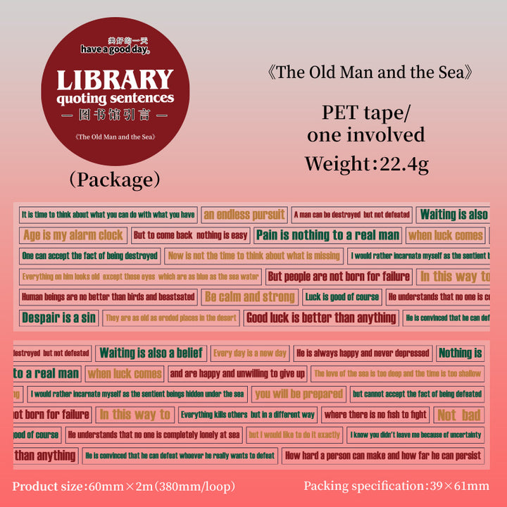 Text PET Tape Library Introduction Minimal Writing Tape