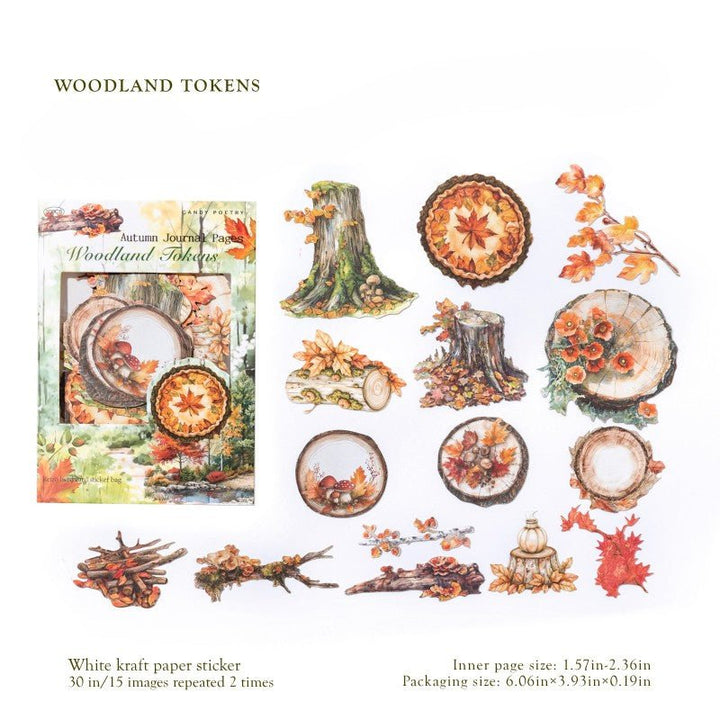 Autumn Stickers – Forest, Farm, Butterflies, Leaves - Desk Cosmos