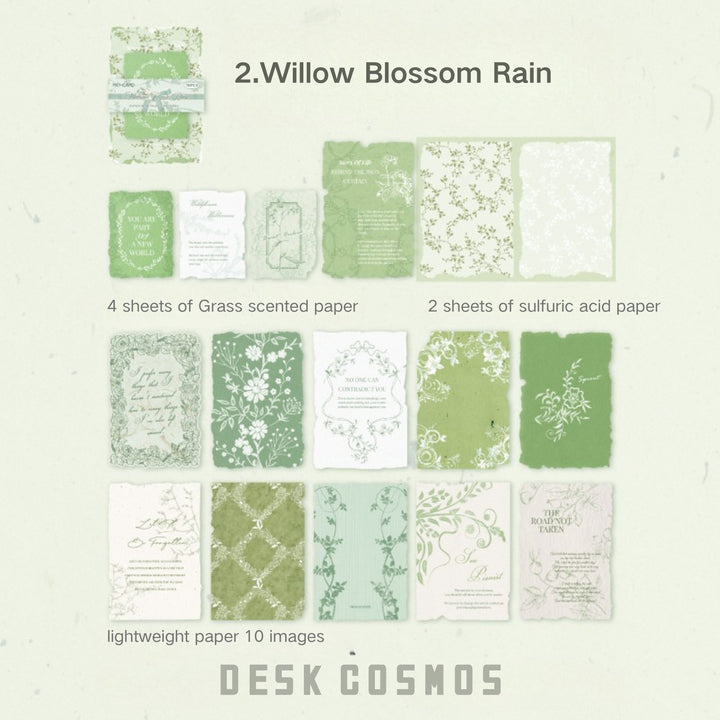 Flower Branch Language Willow Blossom Rain Embossed Craft Paper Light Paper