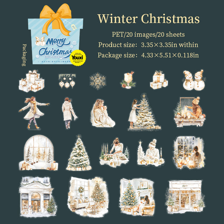 Spend Christmas Together PET Stickers Christmas Elements For Journal Lovers