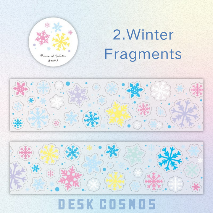 Dream Shimmer Winter Fragments DIY Tape Snowflakes Stars