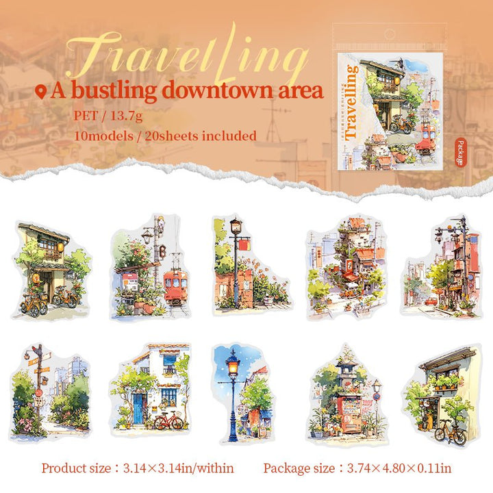 PET Stickers Aesthetic Travel Pack Your Bags