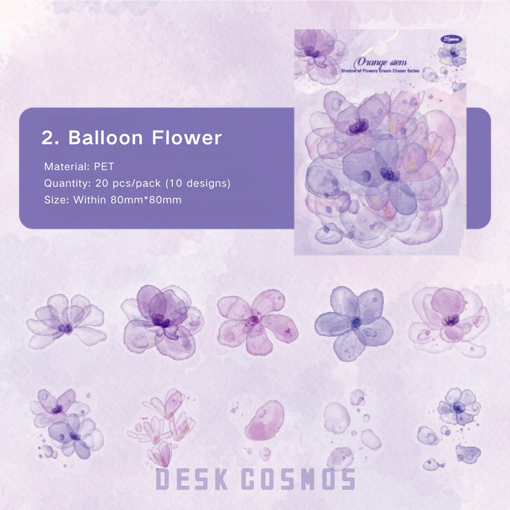 Floral Dream Series Plant Stickers for Scrapbook Lovers