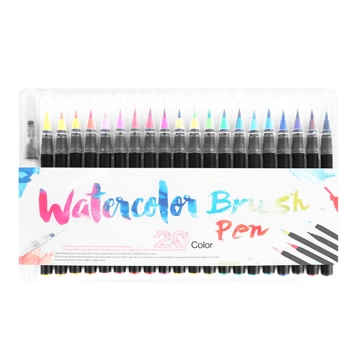  Vibrant Watercolor Brush Pens for Art and Calligraphy Suitable for Diary Creation