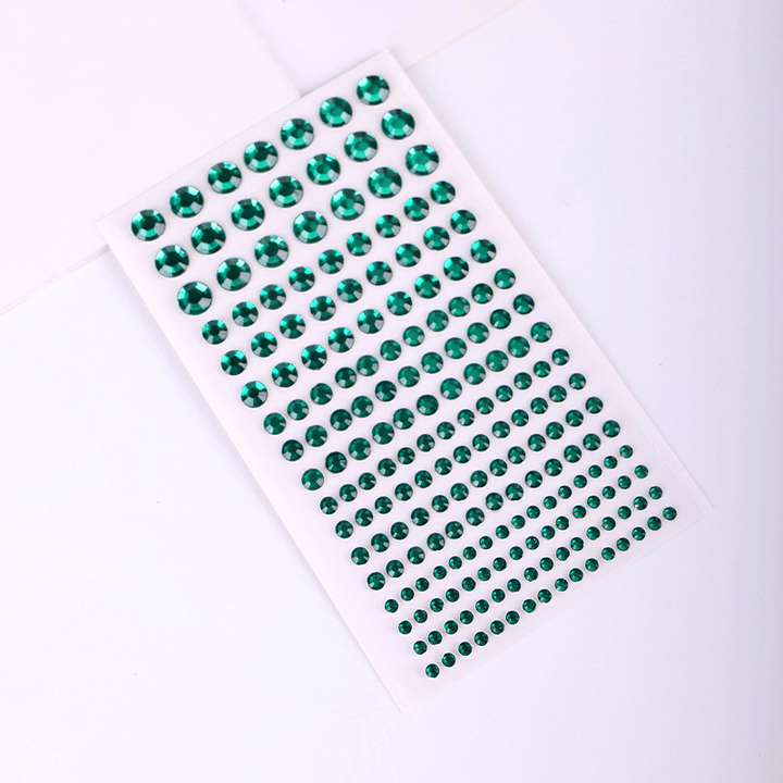 3D Crystals Stickers PVC Polka Dots Crystal Stickers for Phone Case Decoration