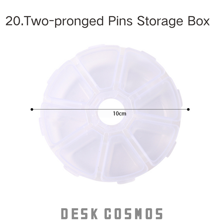 Convenient Storage Box for Two-pronged Pins Keeps Supplies Organized and Accessible