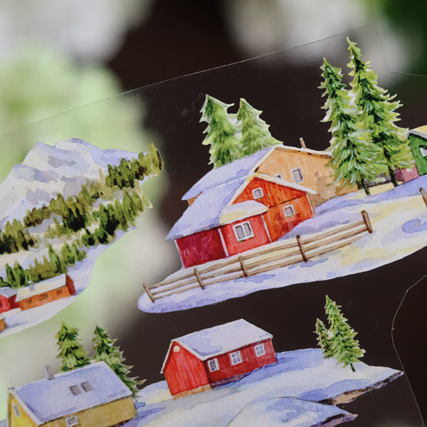 Countryside Four Seasons Scenery PET Tape - Desk Cosmos