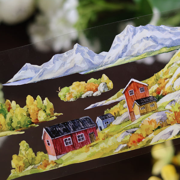 Countryside Four Seasons Scenery PET Tape