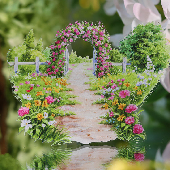 Blooming Path PET Decorative Tape - Desk Cosmos