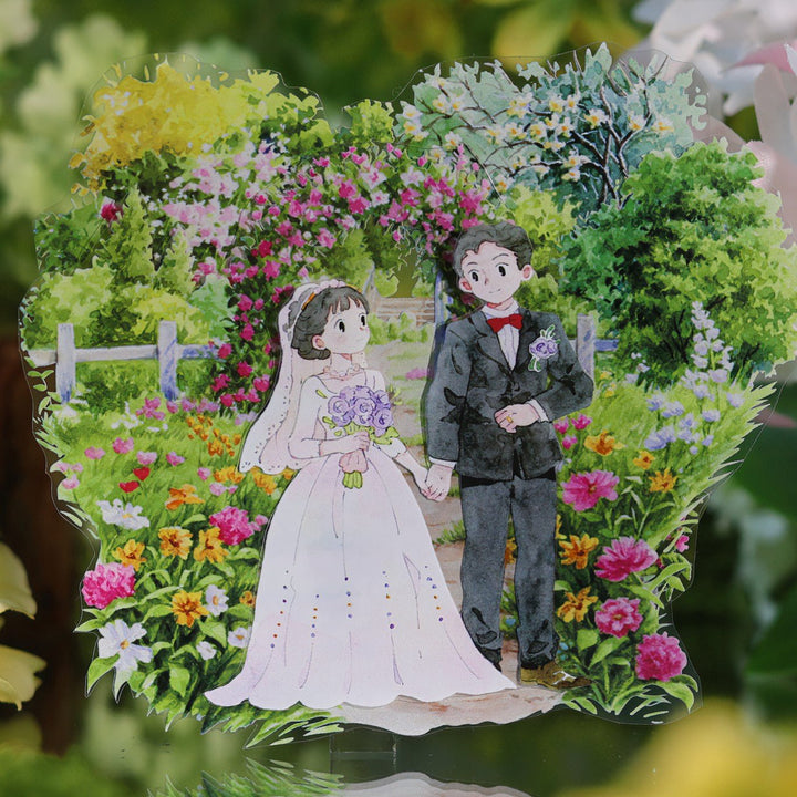 Blooming Path PET Decorative Tape - Desk Cosmos