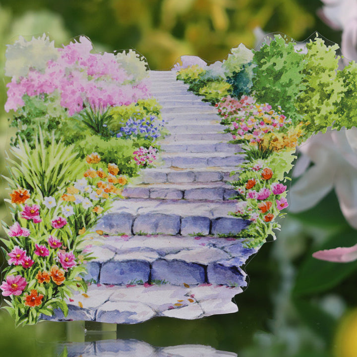 Blooming Path PET Decorative Tape - Desk Cosmos