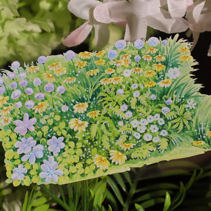 Floral Scenery Decorative PET Tape for Scrapbook - Desk Cosmos