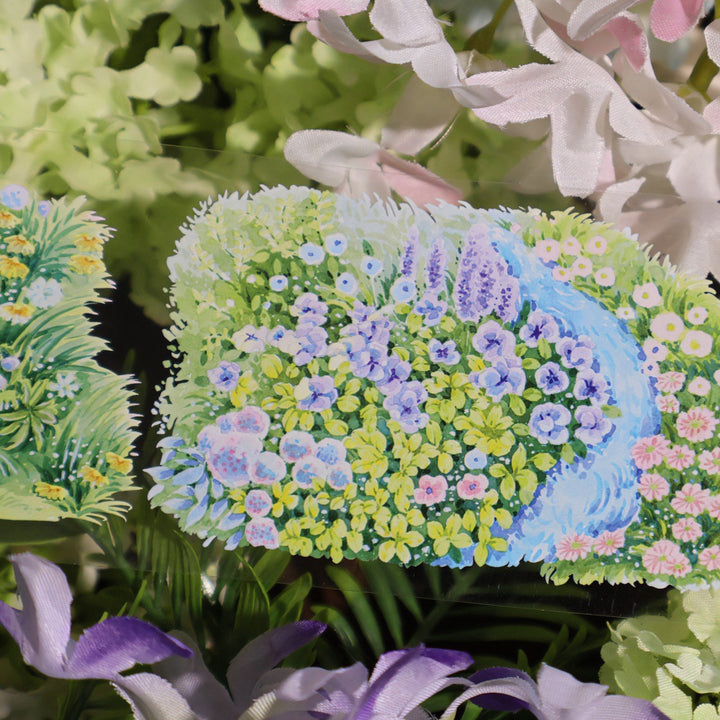 Floral Scenery Decorative PET Tape for Scrapbook - Desk Cosmos