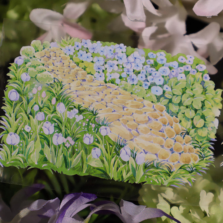 Floral Scenery Decorative PET Tape for Scrapbook - Desk Cosmos