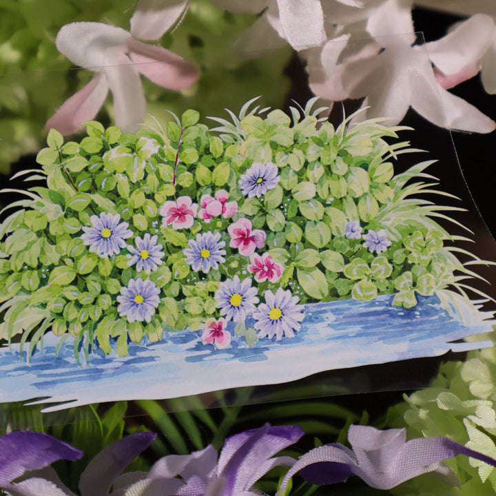 Floral Scenery Decorative PET Tape for Scrapbook - Desk Cosmos